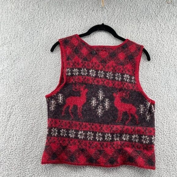 Vtg Coldwater Creek Vest Wool Made in USA Zip Front Size Small - Picture 10 of 13